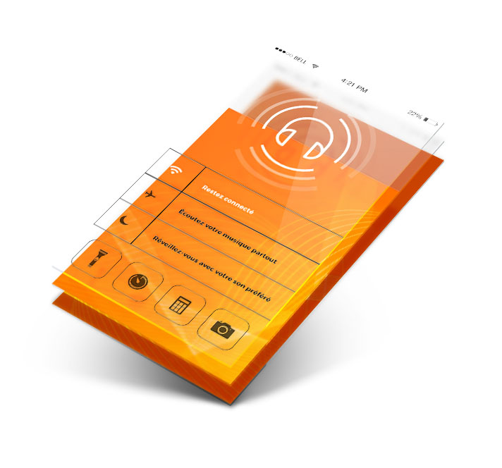 mockup d'application mobile